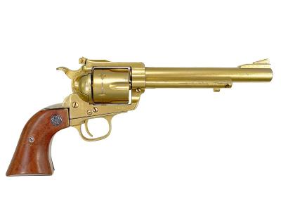 [ハドソン] ルガー スーパーブラックホーク 44マグナム 6.5インチ SMG 金属モデルガン 木製グリップカスタム 再塗装品 カート欠品 (中古)サブ画像へ1
