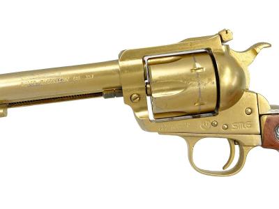 [ハドソン] ルガー スーパーブラックホーク 44マグナム 6.5インチ SMG 金属モデルガン 木製グリップカスタム 再塗装品 カート欠品 (中古)サブ画像へ2
