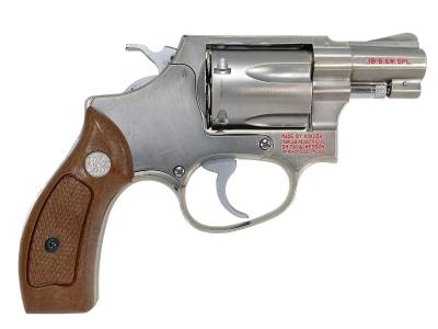 [コクサイ] S&W M60 チーフスペシャル 2インチ シルバーステンレス Fピンつぶれ 別箱 動作可 赤墨入れ モデルガン (中古)サブ画像へ2
