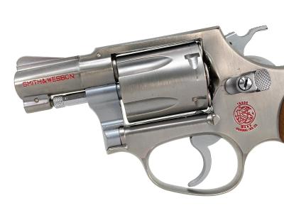 [コクサイ] S&W M60 チーフスペシャル 2インチ シルバーステンレス Fピンつぶれ 別箱 動作可 赤墨入れ モデルガン (中古)サブ画像へ3