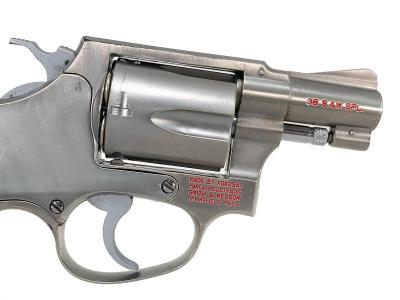 [コクサイ] S&W M60 チーフスペシャル 2インチ シルバーステンレス Fピンつぶれ 別箱 動作可 赤墨入れ モデルガン (中古)サブ画像へ4