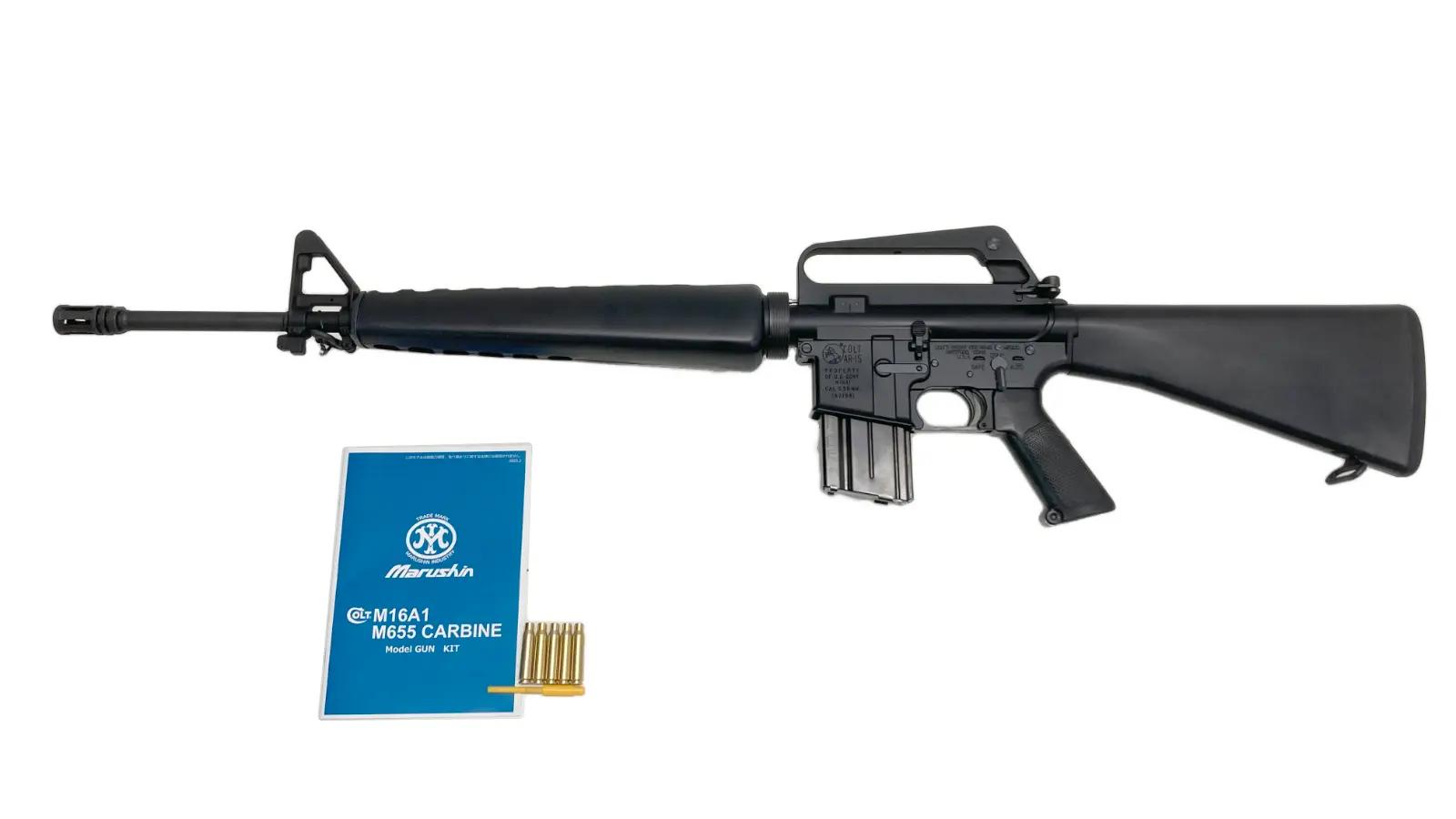 [マルシン] COLT M16A1ライフル 金属モデルガン 完成品 新型アルミカートリッジ仕様 2024ver キット組立済 排莢やや難あり (訳あり)