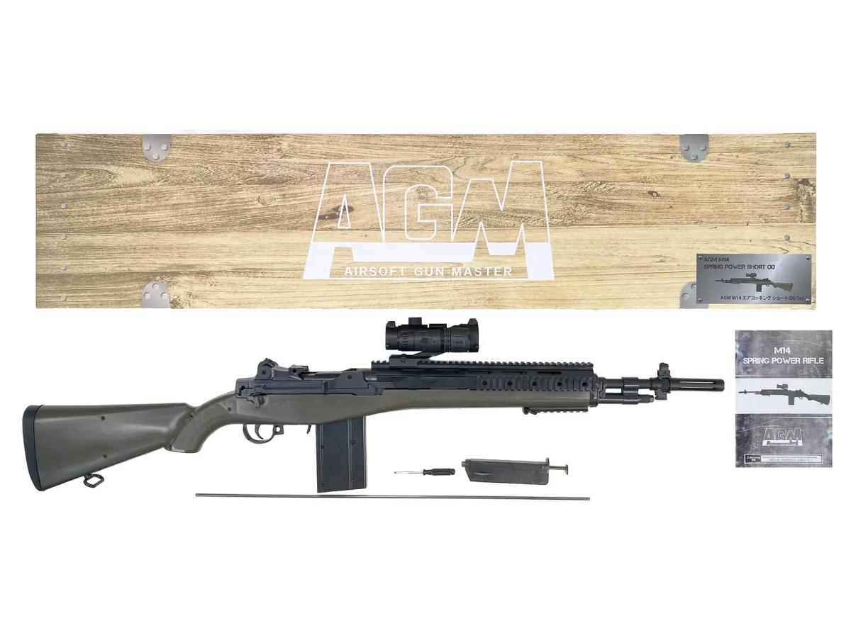 [AGM] M14 ショート OD エアコッキングガン (中古)