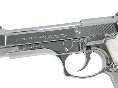 [マルシン] M92FS ステンレス シルバーABS 発火モデルガン パール調グリップカスタム (中古)サブ画像へ3