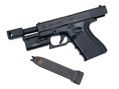 [東京マルイ] グロック19 Gen4 ガスブローバック バレルカスタム ガンケース付き (中古)サブ画像へ7