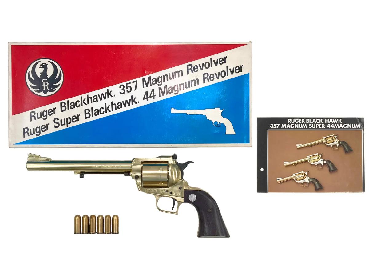 [ハドソン] ルガー スーパーブラックホーク 44マグナム 7.5インチ SMG 金属モデルガン (中古)