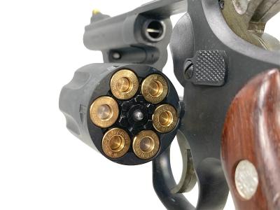 [HWS] S&W M19 4インチ HW モデルガン バレル外れ 木製グリップカスタム 動作OK (ジャンク)サブ画像へ3
