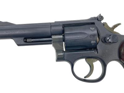 [HWS] S&W M19 4インチ HW モデルガン バレル外れ 木製グリップカスタム 動作OK (ジャンク)サブ画像へ5