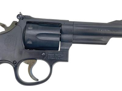 [HWS] S&W M19 4インチ HW モデルガン バレル外れ 木製グリップカスタム 動作OK (ジャンク)サブ画像へ6