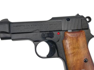 [タナカ] ベレッタ M1934 ミリタリーモデル 木製グリップ仕様 マットブラック塗装 ガスガン 弾道山なり 動作可 (中古)サブ画像へ2