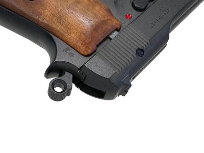 [タナカ] ベレッタ M1934 ミリタリーモデル 木製グリップ仕様 マットブラック塗装 ガスガン 弾道山なり 動作可 (中古)サブ画像へ5