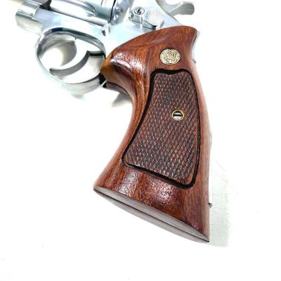 [S&W] 実物 Nフレーム スクエアバット ターゲットグリップ ゴンカロ・アルベス材製  「NS B」刻印 M29等 (中古)サブ画像へ6