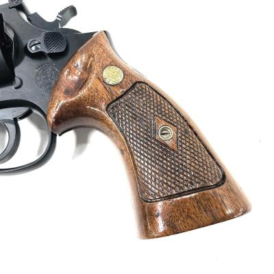 [S&W] 実物 Kフレーム スクエアバットダイヤチェッカーグリップ ウォルナット材製 50年代後半～68年モデル M19等 (中古)サブ画像へ5
