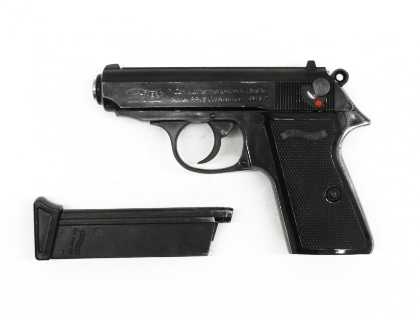 マルゼン] ワルサー PPK/Sセット ブラックメタル ムービープロップ 