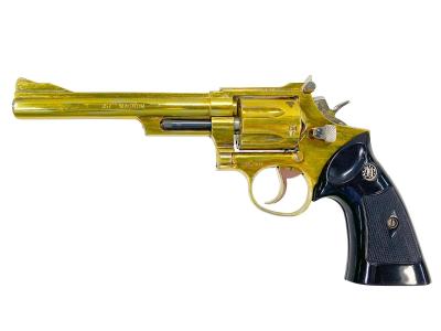 [コクサイ] S&W M19 6インチ 金属モデルガン 再塗装 シングルアクションシリンダー回らず (中古)サブ画像へ2