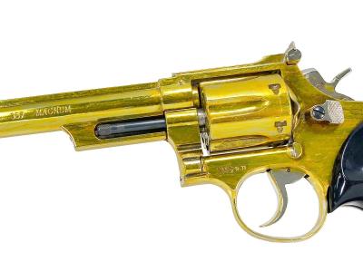 [コクサイ] S&W M19 6インチ 金属モデルガン 再塗装 シングルアクションシリンダー回らず (中古)サブ画像へ3
