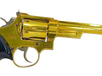 [コクサイ] S&W M19 6インチ 金属モデルガン 再塗装 シングルアクションシリンダー回らず (中古)サブ画像へ4