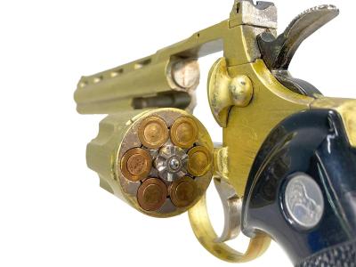 [コクサイ] コルトパイソン 8インチ 金属モデルガン 再塗装品 塗装ムラ シングルアクション引っかかり 動作可 (訳あり)サブ画像へ5
