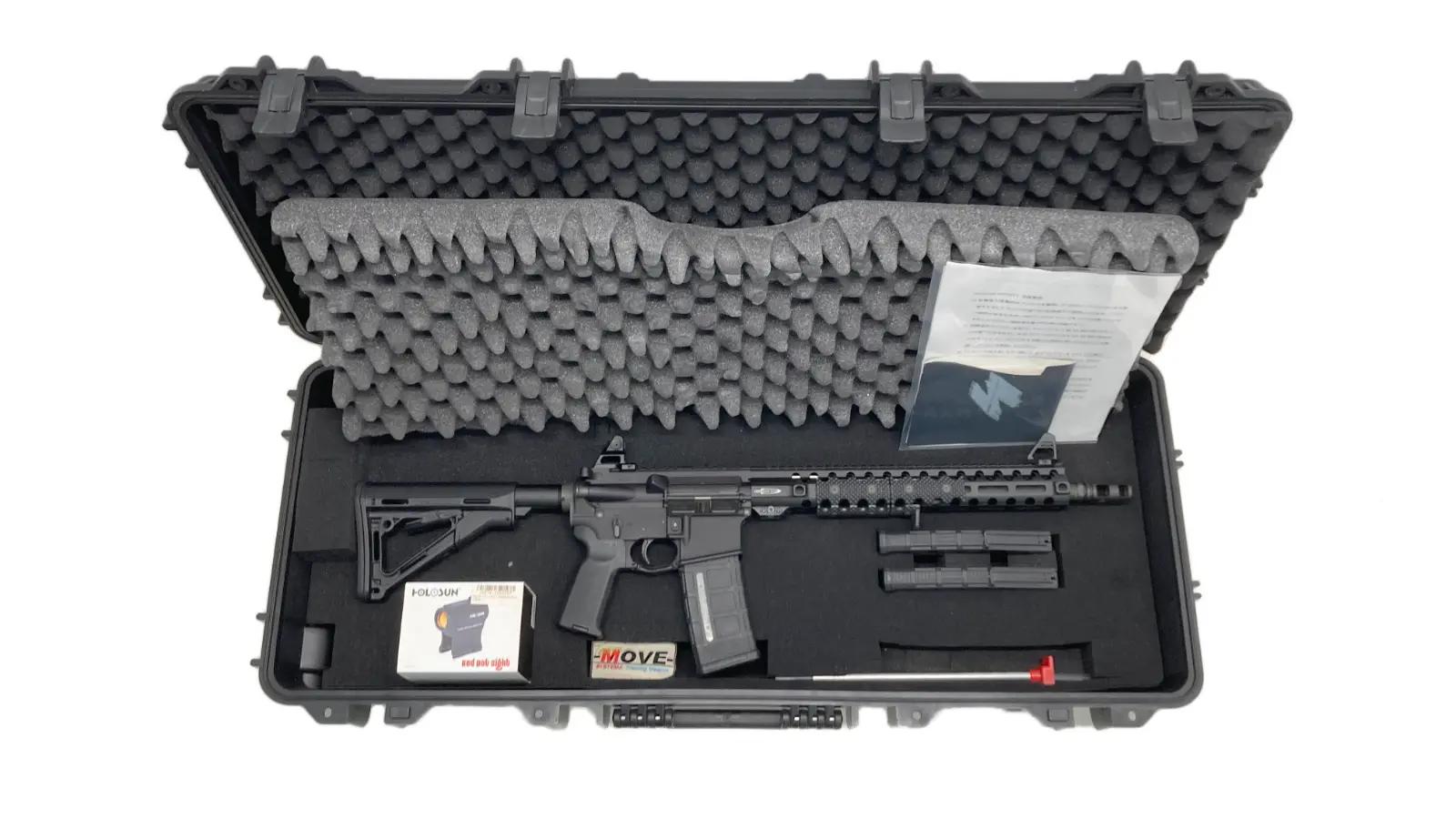 [システマ/MOVE] SYSTEMA INFINITY CM4 NBORDEレシーバー CENTURION ARMS刻印 セラコート済 トレーニングウェポン ハードガンケース付 (中古)