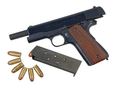 [CAW] コルト M1911 A1 HW ブラック ダミーカート モデルガン スライド研磨加工 排莢難 (訳あり)サブ画像へ6