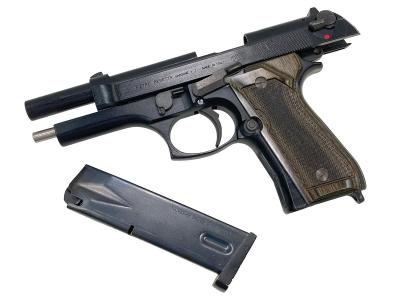 [スズキ] ベレッタ M92SB ABS 発火モデルガン ヘアライン仕様 木製グリップカスタム (中古)サブ画像へ5