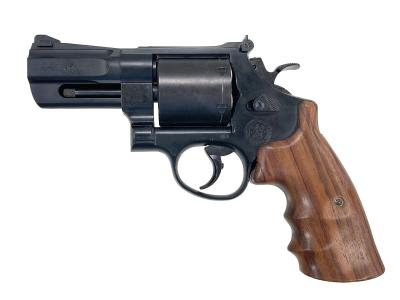 [タナカ] S&W M29 パフォーマンスセンター 3インチ フラットサイド ガスリボルバー 木製グリップカスタム (中古)サブ画像へ1