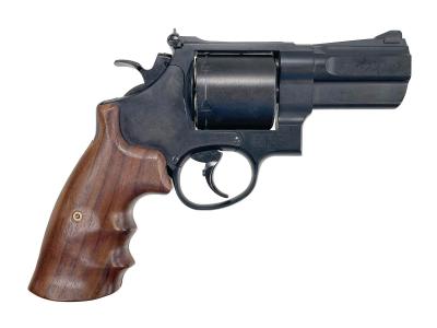 [タナカ] S&W M29 パフォーマンスセンター 3インチ フラットサイド ガスリボルバー 木製グリップカスタム (中古)サブ画像へ2