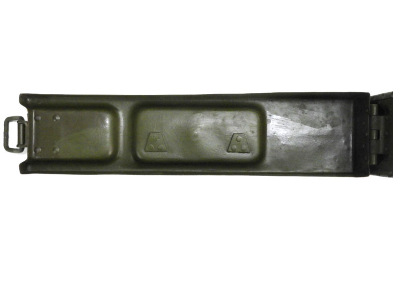 [NB] ドイツ軍  MG34/42 アモ缶 弾薬箱 AMMO BOX 8x57mm弾薬ベルト付き (中古) 詳細画像 蓋裏