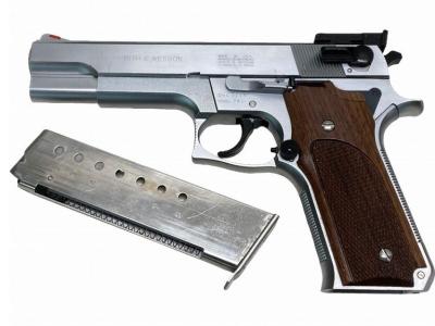 [MGC] S&W M745 M659 固定ガスガン ２丁セット 木製グリップ ウィチタリアサイト (中古)サブ画像へ1