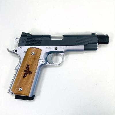 [WA] S&W SW1911 ガンサイトエディション シルバー ガスブローバック 2トーン＆コンペンセイターカスタム (中古)サブ画像へ2