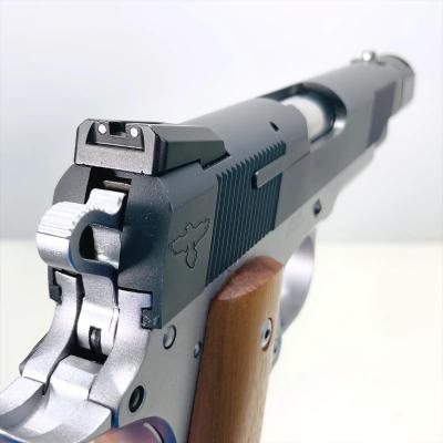 [WA] S&W SW1911 ガンサイトエディション シルバー ガスブローバック 2トーン＆コンペンセイターカスタム (中古)サブ画像へ7