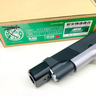 [WA] S&W SW1911 ガンサイトエディション シルバー ガスブローバック 2トーン＆コンペンセイターカスタム (中古)サブ画像へ9