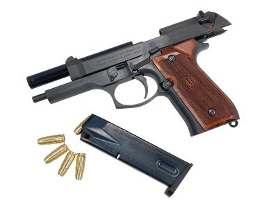 [マルシン/MULE] ベレッタM92F デザートストーム HW スペシャルカスタムモデル 組立キット 組み立て済み 発火モデルガン (未発火)サブ画像へ6