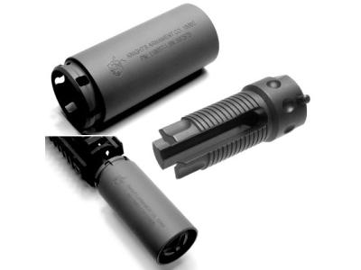 [Angry Gun] KACタイプ 5.56mm QDC/MCQ-PRTタイプQDサプレッサー ハイダーセット ブラック/14mm逆ネジ MCQPRT-BLK (未使用)サブ画像へ2