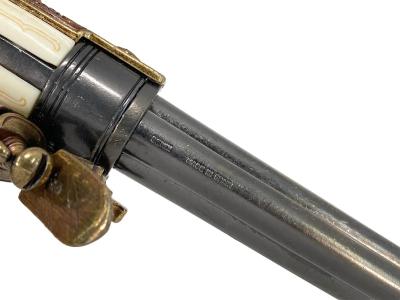 [DENIX] 古式銃 フリントロックピストル 3バレル 金属製 観賞用レプリカ 1016/L ゴールド (中古)サブ画像へ6