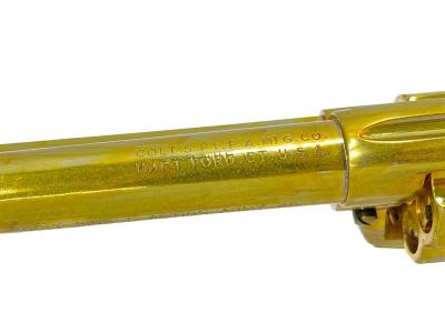 [タナカ] コルト SAA シビリアン ゴールド 木製グリップ SMG金属モデルガン 再塗装 (中古)サブ画像へ5