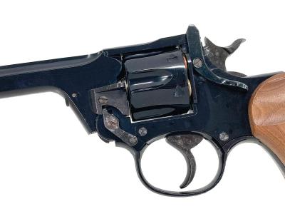 [マルシン] エンフィールド No.2 Mk1 STAR スター 組立キット ブラックABS 完成品  木製グリップカスタム 発火モデルガン トリガー不具合 (訳あり)サブ画像へ2