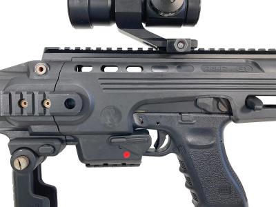 [東京マルイ/EMA] グロック18C GLOCK G18C ガスブローバック カービンコンバージョンキット組込済 (中古)サブ画像へ2