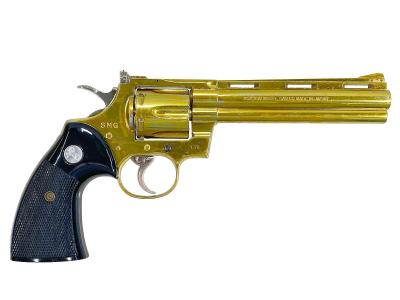[コクサイ] コルトパイソン 6インチ 金属モデルガン 再塗装品 撃針つぶれ 動作可 (訳あり)サブ画像へ1