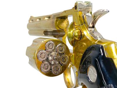 [コクサイ] コルトパイソン 6インチ 金属モデルガン 再塗装品 撃針つぶれ 動作可 (訳あり)サブ画像へ5
