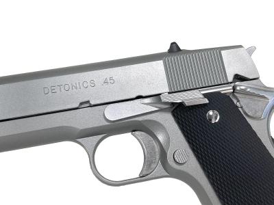 [東京マルイ] デトニクス.45 コンバットマスター ステンレスモデル ガスブローバック ロングスライドストップカスタム ノッチ欠け (訳あり)サブ画像へ3