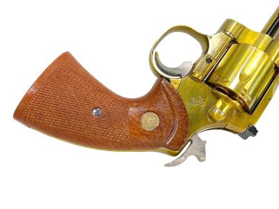 [コクサイ] コルトパイソン 6インチ 金属モデルガン 再塗装品 シリンダーフリー 木目調プラグリップ トリガーアクションなど可 (ジャンク)サブ画像へ4