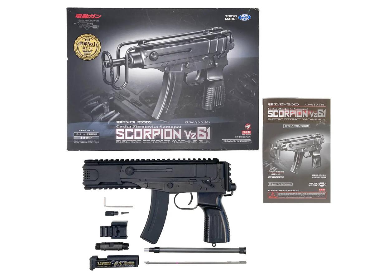 [東京マルイ] スコーピオン Vz.61 スタンダード電動ガン 電動コンパクトSMG 本体セット 外装カスタム (中古)
