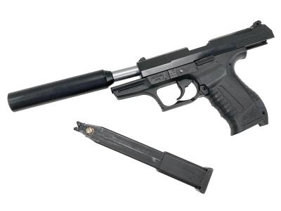 [マルゼン] Walther ワルサー P99 正規ライセンス ガスブローバック アウターバレル/ロングマガジンカスタム マガジンガス漏れ/バックストラップベトつき (訳あり)サブ画像へ5