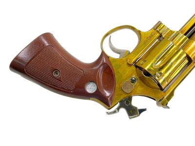 [コクサイ] S&W M29 .44マグナム 8インチ 金属モデルガン 再塗装 木目調プラグリップ シングルアクション不調 動作可 (訳あり)サブ画像へ4