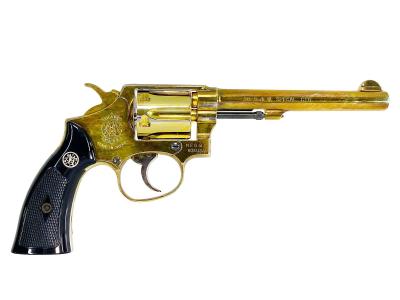 [コクサイ] S&W M10 6インチ 金属モデルガン 再塗装品 グリップ割れ シリンダ若干ずれ 動作可 (訳あり)サブ画像へ1