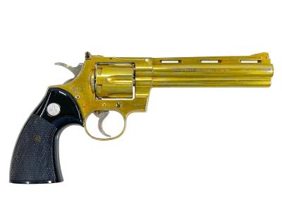 [コクサイ] コルトパイソン 6インチ 金属モデルガン 再塗装品 シリンダずれ 動作可 (訳あり)サブ画像へ1