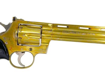 [コクサイ] コルトパイソン 6インチ 金属モデルガン 再塗装品 シリンダずれ 動作可 (訳あり)サブ画像へ3