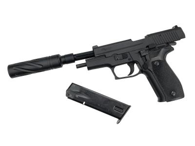 [タナカ] SIG SAUER P226 HW モデルガン スレッデッドバレルカスタム デトネーター欠品 サプレッサー付属 (中古)サブ画像へ7