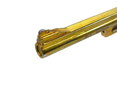 [コクサイ] S&W M19 6インチ 金属モデルガン 再塗装 スムース木グリカスタム シングルアクション不調 動作可 (訳あり)サブ画像へ6